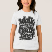 Loop door geloof Bro Tri-Blend Shirt (Voorkant)