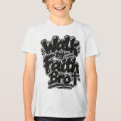 Loop door geloof Bro Tri-Blend Shirt (Voorkant)