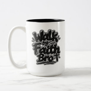 Loop door geloof Bro Tweekleurige Koffiemok