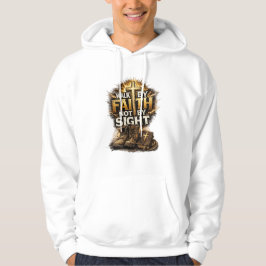 Loop door geloof, niet door zicht hoodie