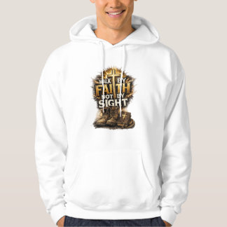 Loop door geloof, niet door zicht hoodie