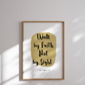 Loop door geloof niet door zicht poster