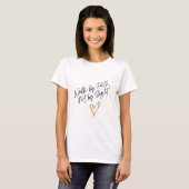 Loop door geloof, niet door zicht t-shirt (Voorkant volledig)