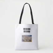 Loop door geloof niet door zicht tote bag (Voorkant)