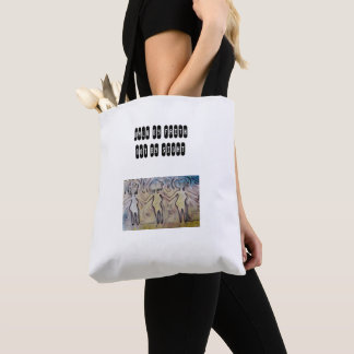 Loop door geloof niet door zicht tote bag