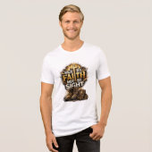 Loop door geloof, niet door zicht Tri-Blend shirt (Voorkant volledig)