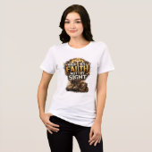 Loop door geloof, niet door zicht Tri-Blend shirt (Voorkant volledig)