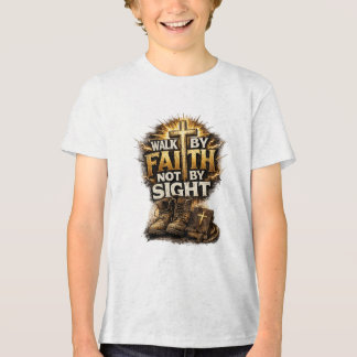 Loop door geloof, niet door zicht Tri-Blend shirt