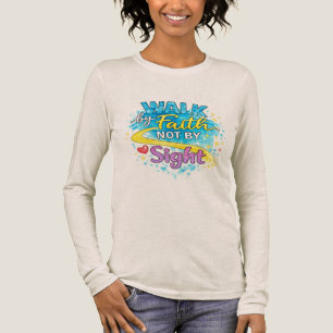 Loop door geloof, niet door zicht Women's Tri-Blen Tri-Blend Shirt