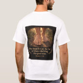 Loop door geloof & Romeinen 10:15 T-shirt (Achterkant)