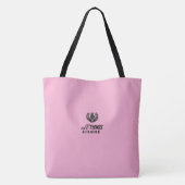 Loop door geloof tote bag (Achterkant)