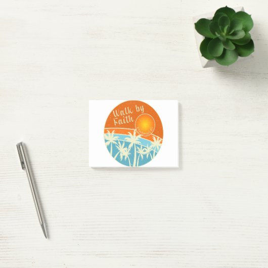 Loop door het Christelijk Ontwerp van het Geloof Post-it® Notes (Kantoor)