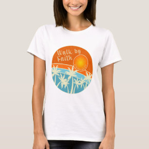 Loop door het Christelijk Ontwerp van het Geloof T-shirt