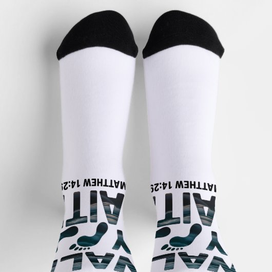 Loop Door Het Geloof Christelijke Oceaan  Sokken (Top)