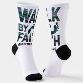 Loop Door Het Geloof Christelijke Oceaan  Sokken (Gebogen)