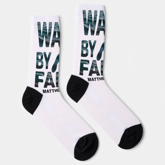 Loop Door Het Geloof Christelijke Oceaan  Sokken (Rechts)