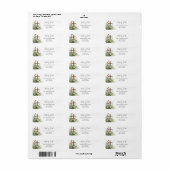 Loop door het geloof Eucalyptus kruis Christelijk Etiket (Full Sheet)