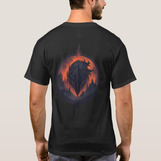 Loop Door Vuur – 24 Harde Lijnen Warrior T-shirt (Achterkant)