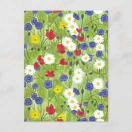 Loop door Wildflowers Briefkaart