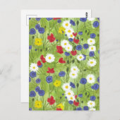 Loop door Wildflowers Briefkaart (Voorkant / Achterkant)