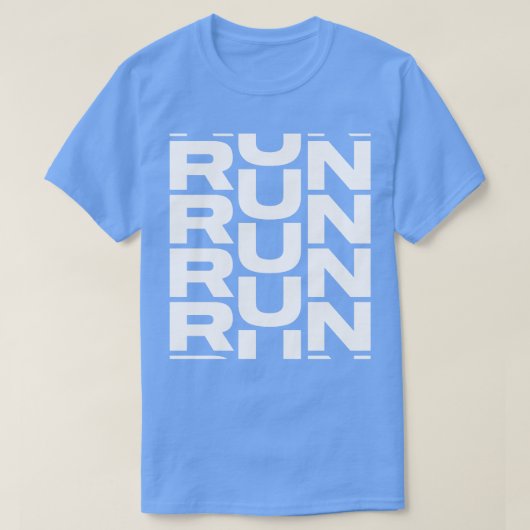 Loop effen wit t-shirt (Design voorkant)
