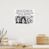 Loop Grappig Dirt Bike Motocross Poster (Keuken)