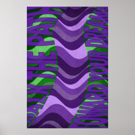 Loop het pad naar je dromen Wall Art Poster