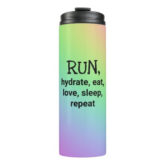 LOOP, Hydrateer, Eet, Houd van... Thermische Tumbl Thermosbeker (Voorkant)