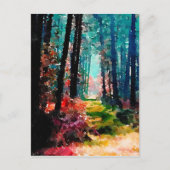 Loop in de Bossen Briefkaart (Voorkant)