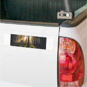 loop in de bossen bumpersticker (Op Truck)