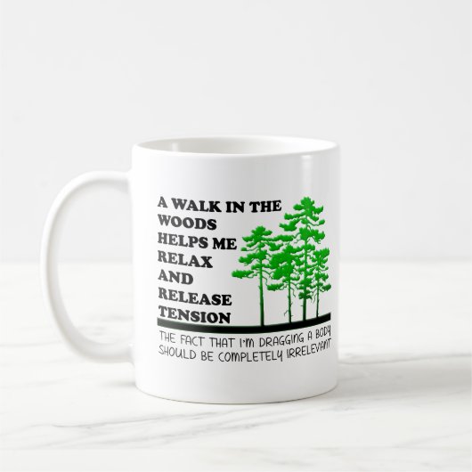 Loop in de Bossen Funny Mug Koffiemok (Links)