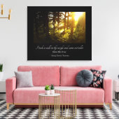 Loop in de Bossen Thoreau Quote Canvas Afdruk (Insitu (Woonkamer))