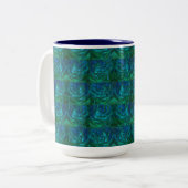 Loop in de Bossen Tweekleurige Koffiemok (Voorkant links)