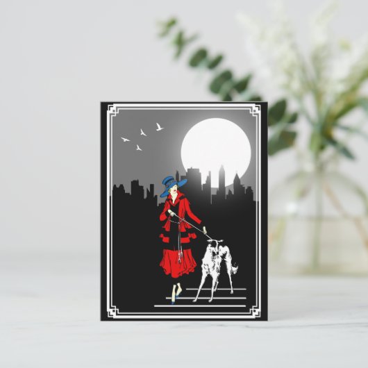 Loop in de kunsten van de Moonlight Briefkaart (Staand voorkant)