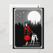 Loop in de  kunsten van de Moonlight Briefkaart (Voorkant / Achterkant)