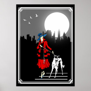 Loop in de kunsten van de Moonlight Poster