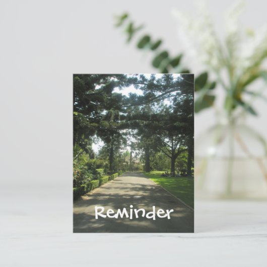 Loop in de Park Reminder Kaart (Staand voorkant)