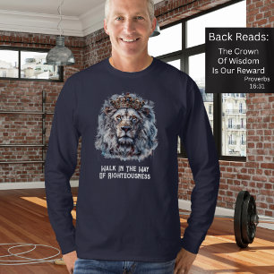 Loop in de Weg Wijsheid Koning Leeuw T-shirt