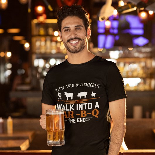 Loop in een Bar-B-Q Grappig T-shirt