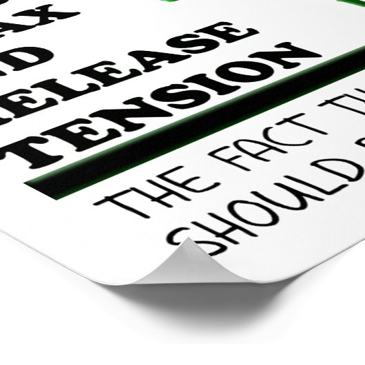 Loop in het Bos Funny Poster (Hoek)