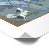 Loop in het bos, illustratie voor 'Fetes Galant' Poster (Hoek)