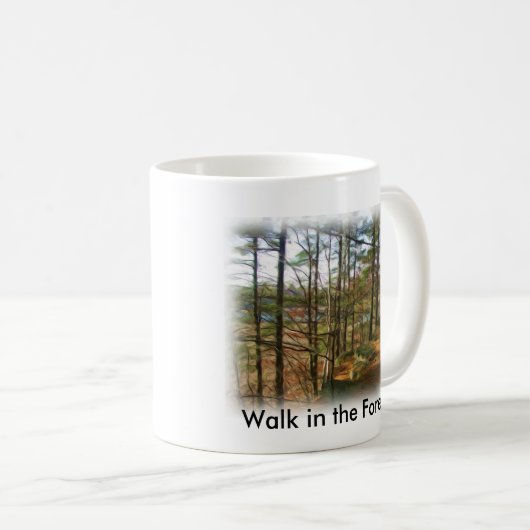 Loop in het bos koffiemok (Voorkant rechts)