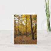 loop in het bos wenskaart kaart (Voorkant)