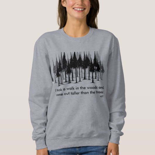 Loop in het hout - Sweatshirt (Voorkant)