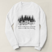 Loop in het hout - Sweatshirt (Design voorkant)