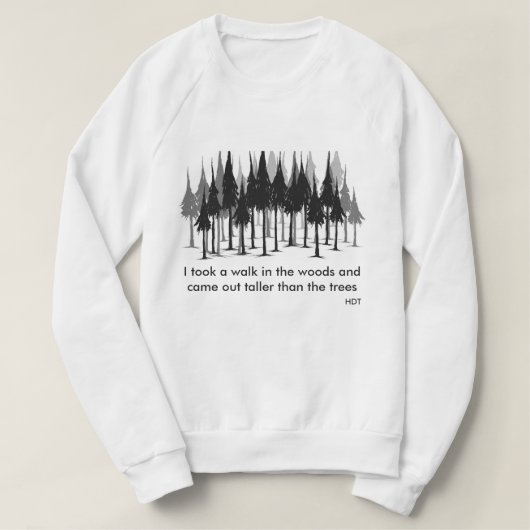 Loop in het hout - Sweatshirt (Design voorkant)