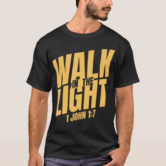 Loop In Het Licht Geloven T-shirt (Voorkant)