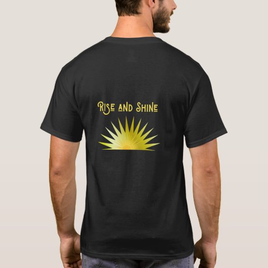 Loop in het licht - Inspirerend voor & achter T-S T-shirt (Achterkant)