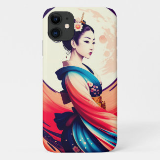 Loop in het maanlicht Japanse Geisha Case-Mate iPhone Case