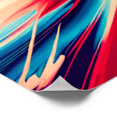 Loop in het maanlicht Japanse Geisha Poster (Hoek)